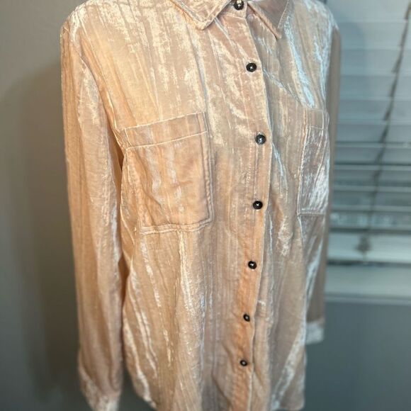 Splendid Ryan Velvet Button-Down Large
Champagne pink - Picture 2 of 11